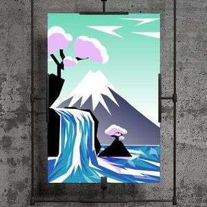 Mount Fuji Illustration